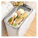 Hanging Kitchen Trash Can with Lid and 9L Capacity - Image 4