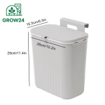 Hanging Kitchen Trash Can with Lid and 9L Capacity - Image 6