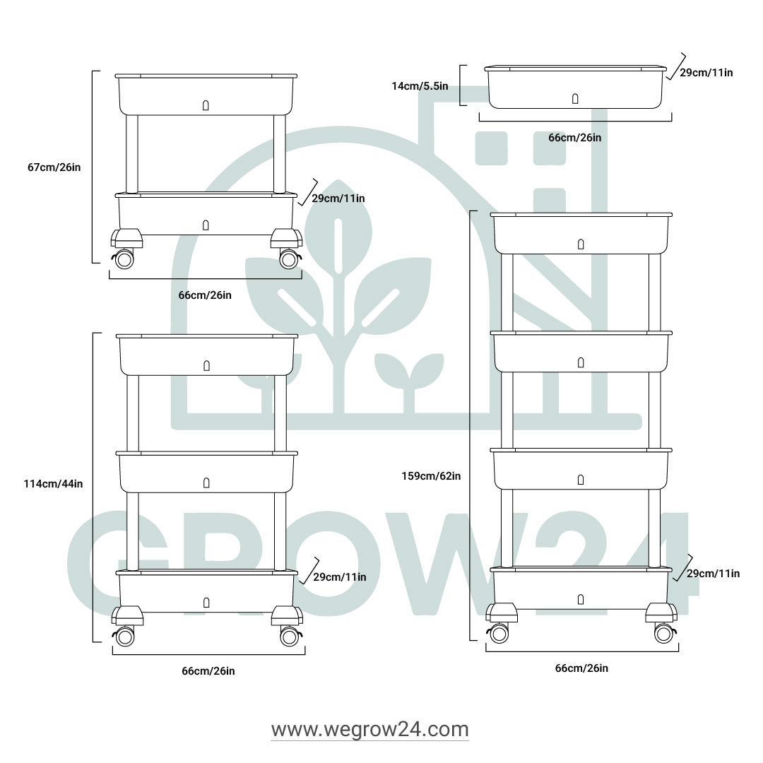 3-Tier Self-Watering Vertical Planter for Indoor & Balcony Gardens - Image 9