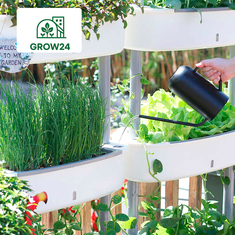 3-Tier Self-Watering Vertical Planter for Indoor & Balcony Gardens - Image 11