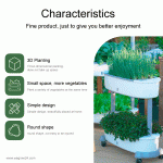 3-Tier Self-Watering Vertical Planter for Indoor & Balcony Gardens - Image 8