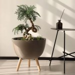 Aurelo Modern Floor Planter - Image 5